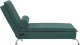 vidaXL Szezlong masujący z wałkiem, ciemnozielony, aksamitny 5