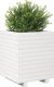 vidaXL Donica ogrodowa, biała, 40x40x49,5 cm, lite drewno sosnowe 4