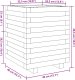 vidaXL Donica ogrodowa, 40x40x49,5 cm, impregnowane drewno sosnowe 10