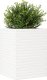 vidaXL Donica ogrodowa, biała, 50x50x68,5 cm, lite drewno sosnowe 4