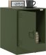 vidaXL Szafki nocne, 2 szt., oliwkowa zieleń, 34,5x39x44 cm, stal 4