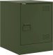 vidaXL Szafki nocne, 2 szt., oliwkowa zieleń, 34,5x39x44 cm, stal 7