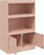 vidaXL Szafka boczna, różowa, 67x39x107 cm, stal 7