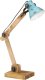 Lampa stołowa vidaXL Lampa stołowa, 25 W, postarzany niebieski, 23x18x96 cm, E27 2