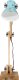 Lampa stołowa vidaXL Lampa stołowa, 25 W, postarzany niebieski, 23x18x96 cm, E27 3