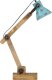 Lampa stołowa vidaXL Lampa stołowa, 25 W, postarzany niebieski, 23x18x96 cm, E27 4