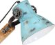 Lampa stołowa vidaXL Lampa stołowa, 25 W, postarzany niebieski, 23x18x96 cm, E27 7