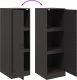 vidaXL Szafka, czarna, 34,5x39x107 cm, stal 10
