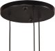 Lampa wisząca vidaXL Lampa wisząca, 25 W, czarna, 30x30x100 cm, 17 cm, E27 5