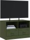 vidaXL Szafka pod telewizor, oliwkowa, 67x39x44 cm, stalowa 4