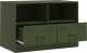 vidaXL Szafka pod telewizor, oliwkowa, 67x39x44 cm, stalowa 7
