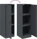 vidaXL Szafka, antracytowa, 34,5x39x107 cm, stal 10