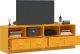 vidaXL Szafki pod telewizor, 2 szt., musztardowe, 67x39x44 cm, stalowe 3
