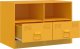 vidaXL Szafki pod telewizor, 2 szt., musztardowe, 67x39x44 cm, stalowe 5
