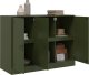 vidaXL Szafka, oliwkowa, 99x39x73 cm, stal 5