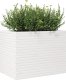 vidaXL Donica ogrodowa, biała, 90x60x68,5 cm, lite drewno sosnowe 4