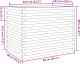 vidaXL Donica ogrodowa, 90x60x68,5 cm, lite drewno sosnowe 10
