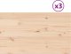 vidaXL Blaty do stołu, 3 szt., 80x47x1,7 cm, prostokątne, sosnowe 2