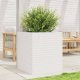 vidaXL Donica ogrodowa, biała, 60x60x68,5 cm, lite drewno sosnowe 3