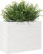 vidaXL Donica ogrodowa, biała, 90x40x68,5 cm, lite drewno sosnowe 4