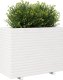 Skrzynia ogrodowa vidaXL Donica ogrodowa, biała, 90x40x72,5 cm, lite drewno sosnowe 4