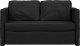 vidaXL Sofa podłogowa 2-w-1, czarna, 112x174x55 cm, tkanina 5