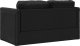 vidaXL Sofa podłogowa 2-w-1, czarna, 112x174x55 cm, tkanina 7