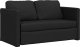 vidaXL Sofa podłogowa 2-w-1, czarna, 112x174x55 cm, sztuczna skóra 4