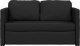 vidaXL Sofa podłogowa 2-w-1, czarna, 112x174x55 cm, sztuczna skóra 5