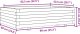 vidaXL Donica ogrodowa, 90x60x26,5 cm, lite drewno sosnowe 10