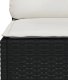 vidaXL 5-cz. zestaw wypoczynkowy do ogrodu, poduszki, czarny rattan PE 5