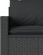 vidaXL 6-cz. zestaw mebli ogrodowych z poduszkami, czarny polirattan 8