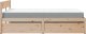 vidaXL Łóżko z szufladami i materacem, 140x190 cm, lite drewno sosnowe 5