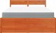 vidaXL Łóżko z szufladami i materacem, woskowy brąz, 140x190 cm, sosna 4
