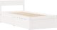 vidaXL Łóżko z szufladami i materacem, białe, 90x200 cm, sosnowe 7
