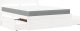 vidaXL Łóżko z szufladami i materacem, białe, 140x200 cm, sosnowe 11