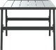 vidaXL Stolik kawowy do ogrodu, czarny, 90x45x35 cm, malowana stal 4
