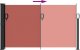 vidaXL Zwijana markiza boczna, terakotowa, 120x600 cm 5