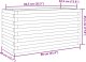 vidaXL Donica ogrodowa, 90x40x45,5 cm, lite drewno sosnowe 10