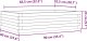 vidaXL Donica ogrodowa, 90x60x23 cm, lite drewno sosnowe 10
