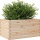 vidaXL Donica ogrodowa, 90x60x46 cm, lite drewno sosnowe 4