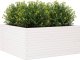 vidaXL Donica ogrodowa, biała, 100x100x46 cm, lite drewno sosnowe 4