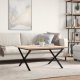 vidaXL Stolik kawowy z nogami w kształcie litery X, 90x90x45,5 cm 3