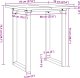 vidaXL Stół jadalniany z czworokątnymi nogami, 70x70x75,5 cm 10