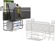 Verk Półka organizer kuchenny pojemnik wiszący loft wisząca 3 x haczyki uchwyty Półka organizer kuchenny pojemnik wiszący loft wisząca 3 x haczyki uchwyty 7
