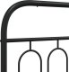 vidaXL Metalowe wezgłowie łóżka, czarne, 183 cm 5