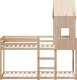 vidaXL Łóżko z piętrem i daszkiem, 80x200 cm, lite drewno sosnowe 4
