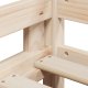 vidaXL Łóżko z piętrem i daszkiem, 80x200 cm, lite drewno sosnowe 9
