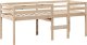 vidaXL Wysokie łóżko z dachem, 75x190 cm, lite drewno sosnowe 4