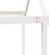 vidaXL Wysokie łóżko z dachem, białe, 90x200 cm, lite drewno sosnowe 10
